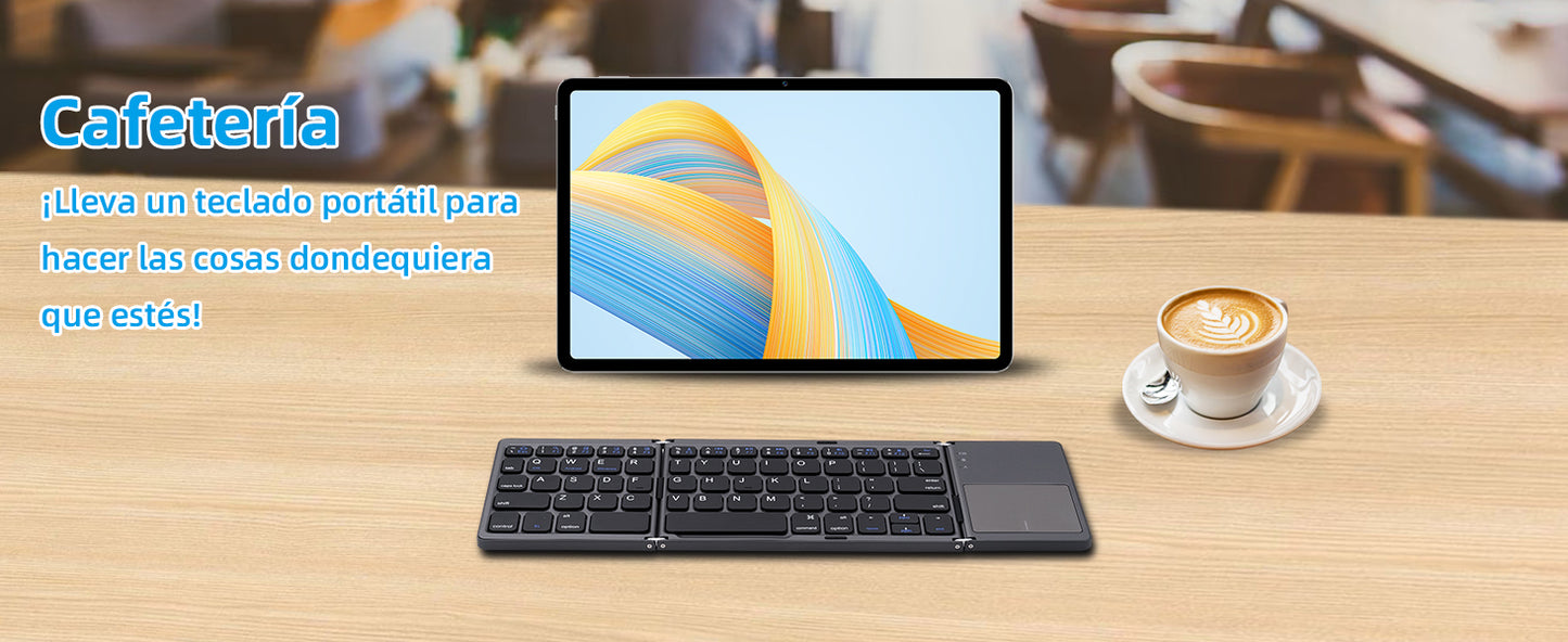 Touchpad folding keyboard 