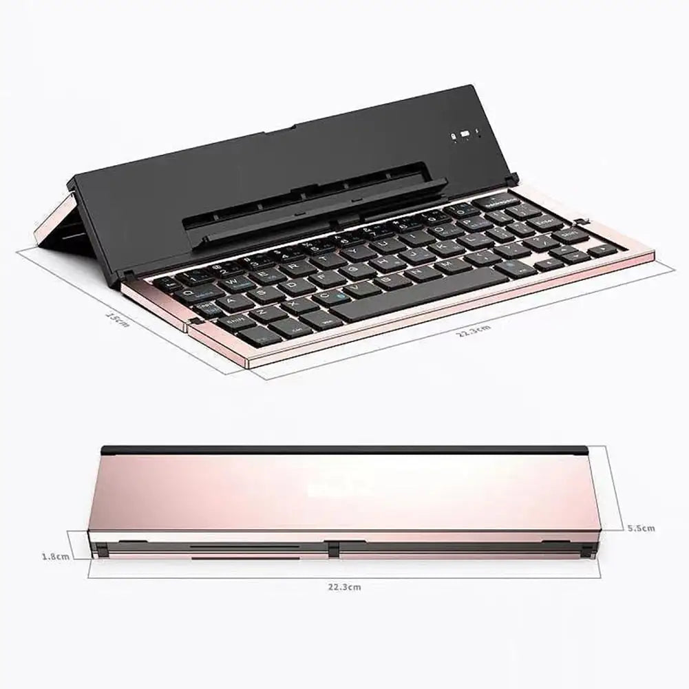 Portable folding keyboard